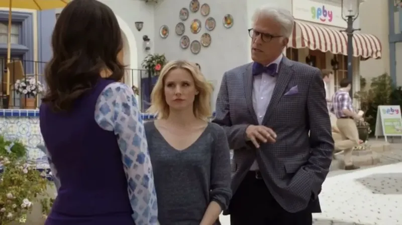 En estos 16 segundos de 'The Good Place' hay dos gazapos monumentales que me sorprende no haber visto antes