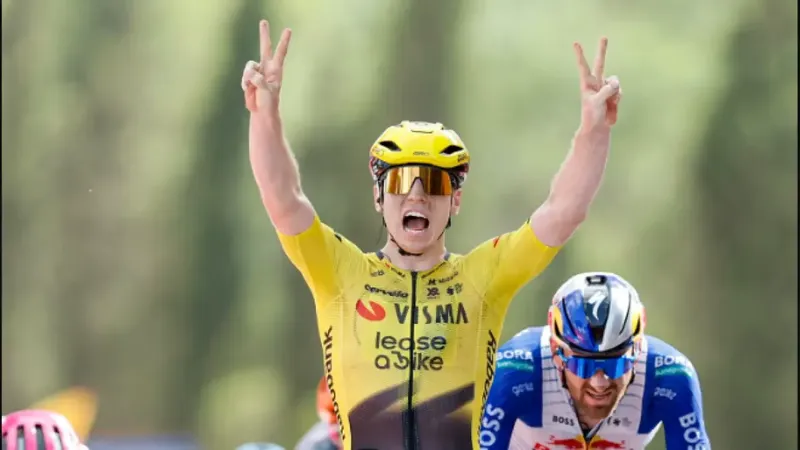 Brennan culmina otra jugada maestra del equipo Visma en La Vuelta