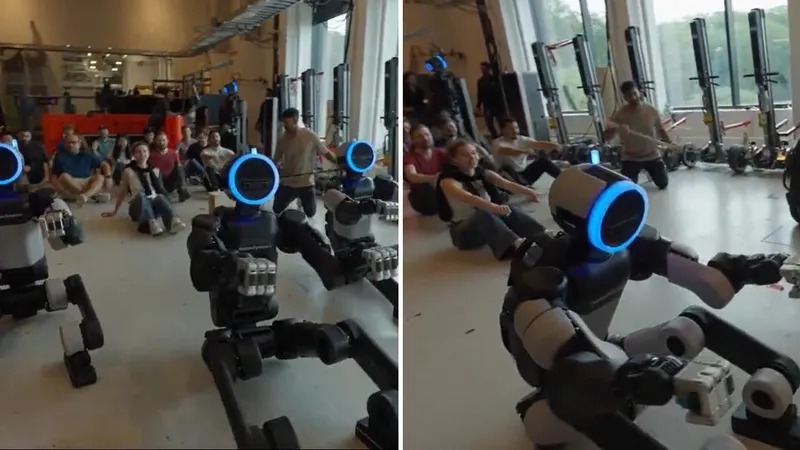 VIDEO: Robots se transforman en hinchas noruegos y protagonizan su famosa celebración vikinga