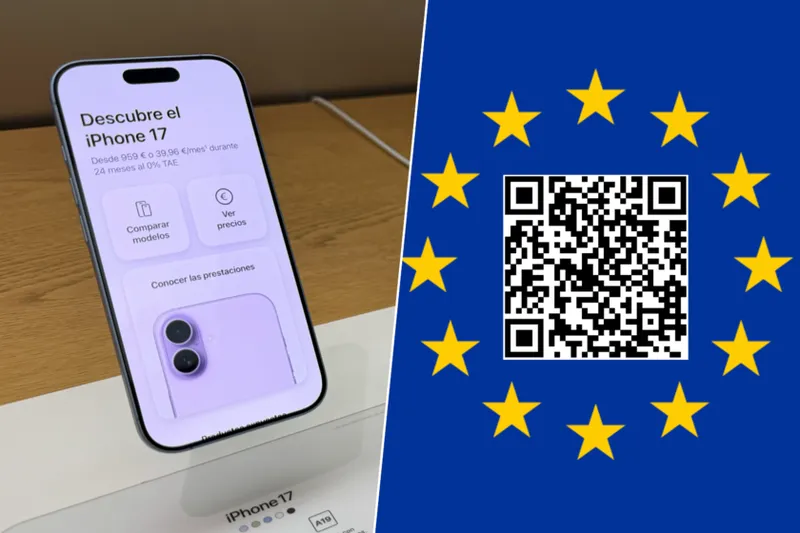 Comprar un iPhone o MacBook está a punto de cambiar en Europa. No será lo único y la culpa la tiene un nuevo código QR obligatorio
