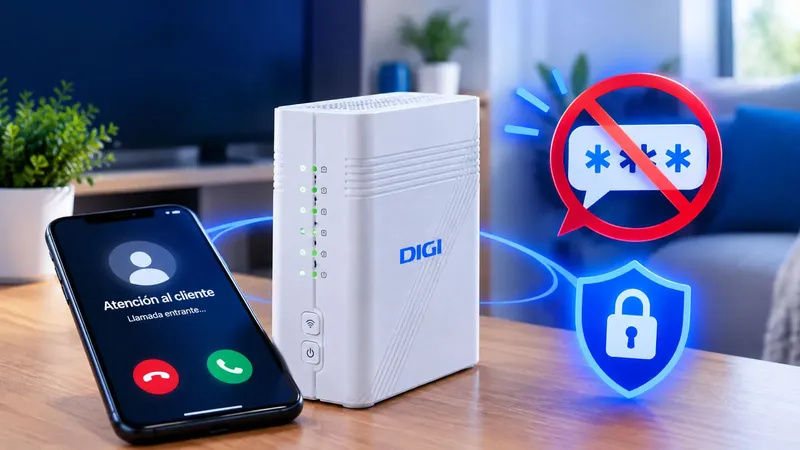 Digi avisa qué debes hacer con la estafa del router: «Nunca te pediremos ningún código ni tampoco datos sensibles»