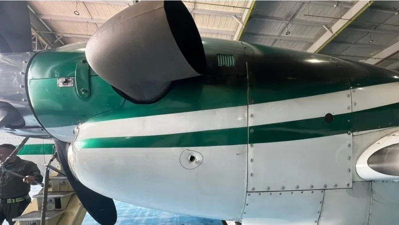 Atacan a tiros a un avión de la Policía en Colombia