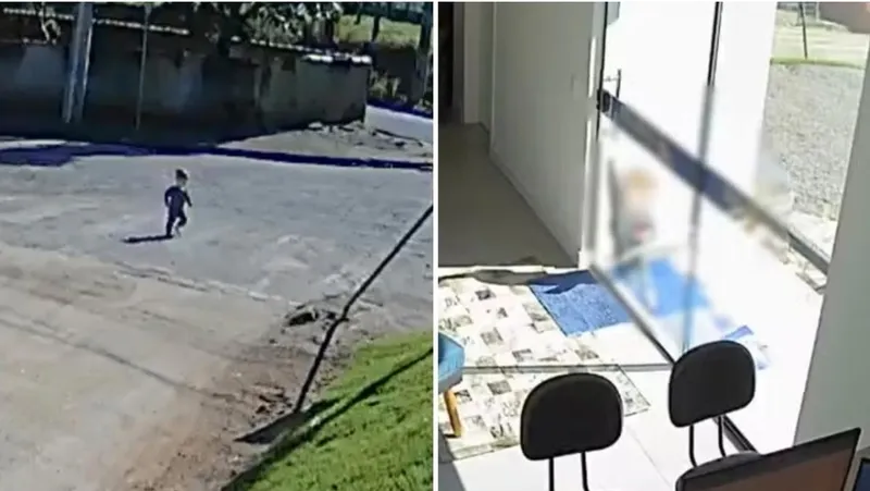 Captan a un bebé que huyó de la guardería para ver a su mamá