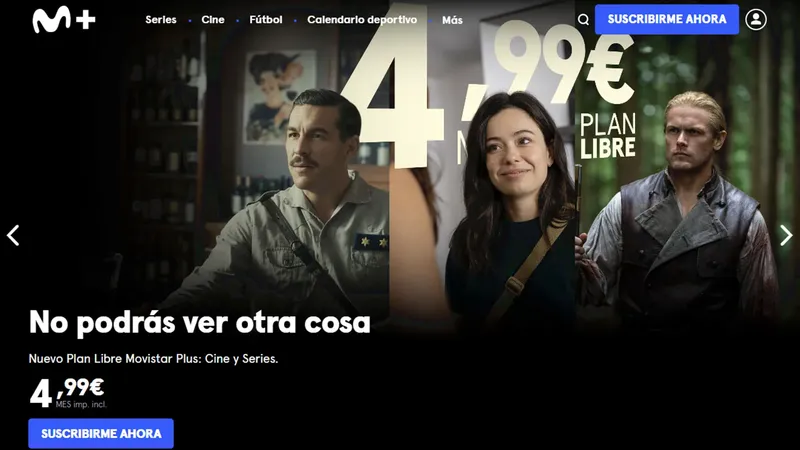Un mes de estrenos de películas y series por menos de la mitad de una entrada de cine: Movistar Plus por 4,99 euros