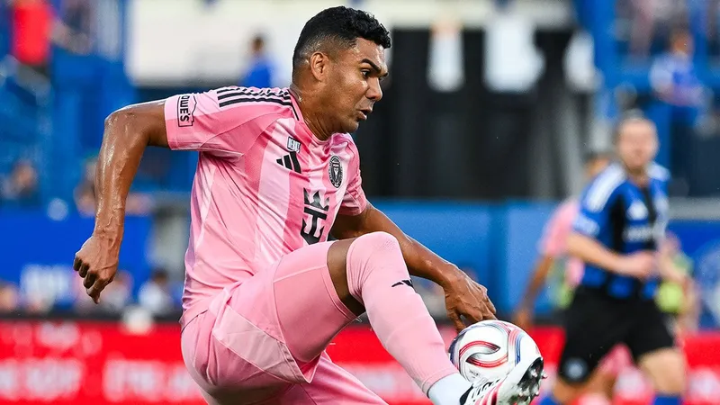 Los números que dejó Casemiro luego de debutar con el Inter Miami