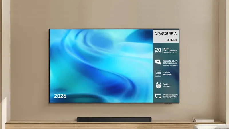 PcComponentes pone a la venta una Smart TV Samsung de 55 pulgadas por menos de 390 euros del 2026