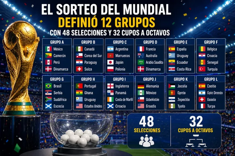 Estos son los grupos para la Primera Fase de la Copa del Mundo