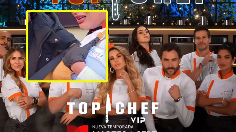 Participante de ‘Top Chef VIP’ sale en ambulancia: IMPLANTE SE LE VOLTEA en plena competencia