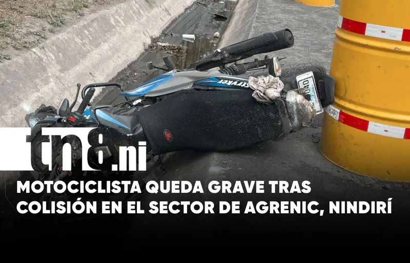 Hombre de 50 años resulta gravemente herido en accidente de tránsito en Masaya
