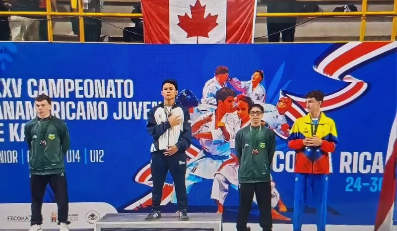 Iván González se corona campeón panamericano juvenil de Karate en Costa Rica