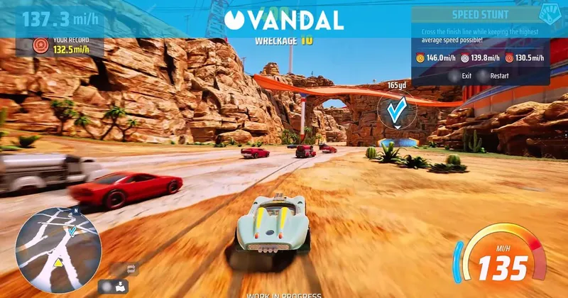 Hot Wheels Infinite Rush adelanta su lanzamiento dos semanas y ofrece nuevos detalles de su mundo abierto