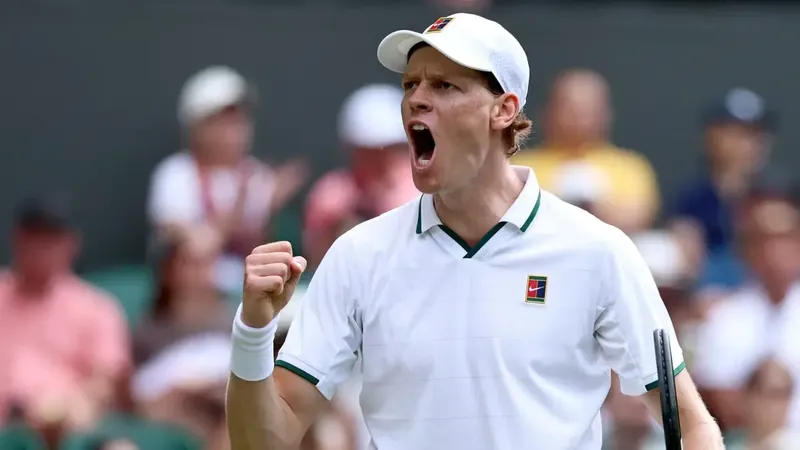 Paliza descomunal de Sinner a Djokovic en Wimbledon