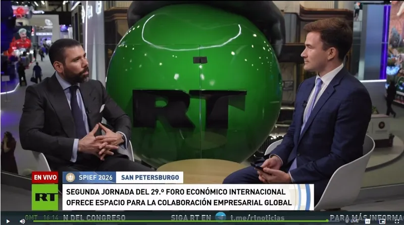 [VIDEO] Laureano Ortega en entrevista con RT sobre los avances en la cooperación con Rusia