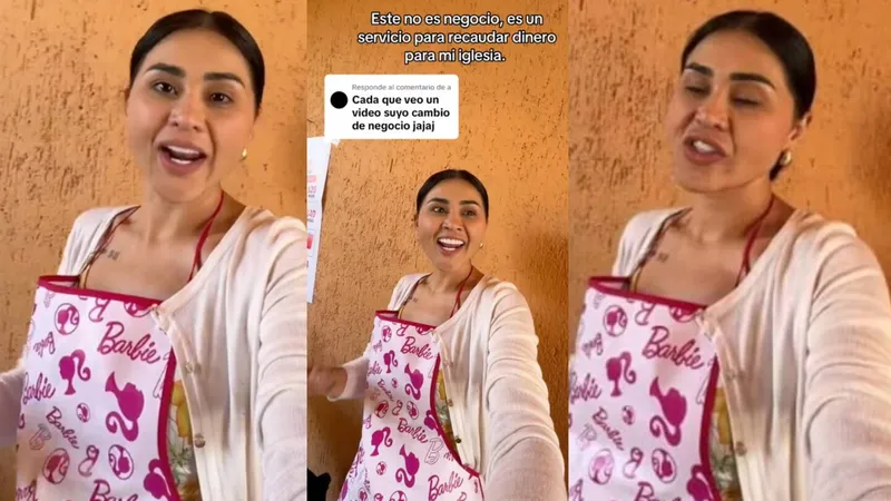 ‘Gomita’ es captada vendiendo hot dogs PARA AYUDAR a su Iglesia y llega con frigobar y microondas nuevos
