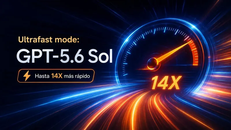 OpenAI aumenta la velocidad de GPT‑5.6 Sol con el nuevo modo Ultrafast