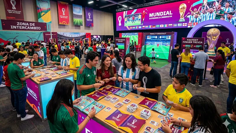 Habrá en CDMX una experiencia inmersiva del álbum del Mundial: intercambios, juegos y zonas interactivas