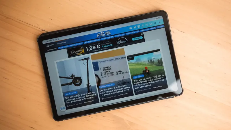 Te reto a encontrar una tablet mejor que esta de Xiaomi por menos de 150 euros en oferta