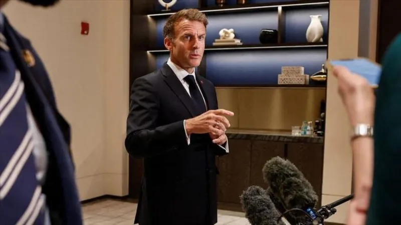 Macron critica a Trump por sus comentarios sobre las protestas en Francia
