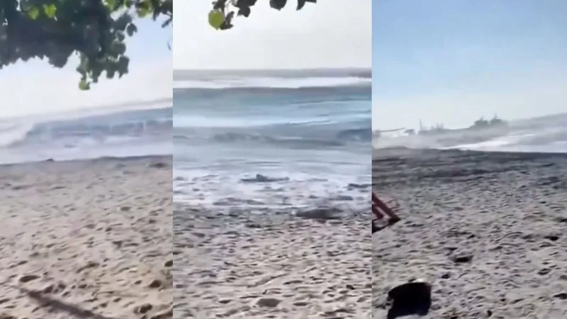 Olas de tsunami golpean Filipinas tras potente terremoto