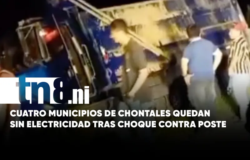 Camión volquete se estrella contra un poste y deja sin energía a cuatro municipios...