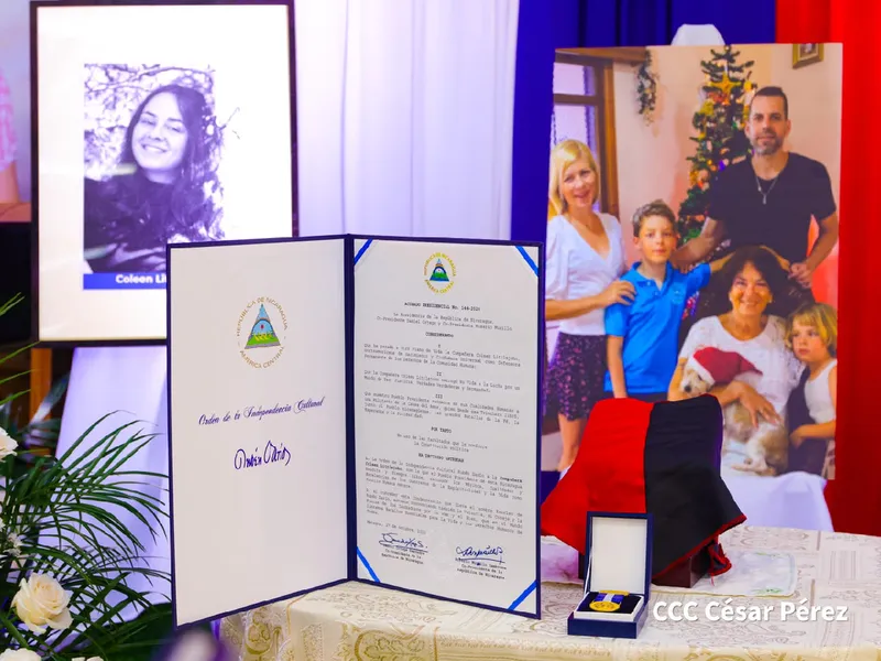 Compañera Rosario Murillo resalta entrega póstuma de orden Rubén Darío a Coleen Littlejohn