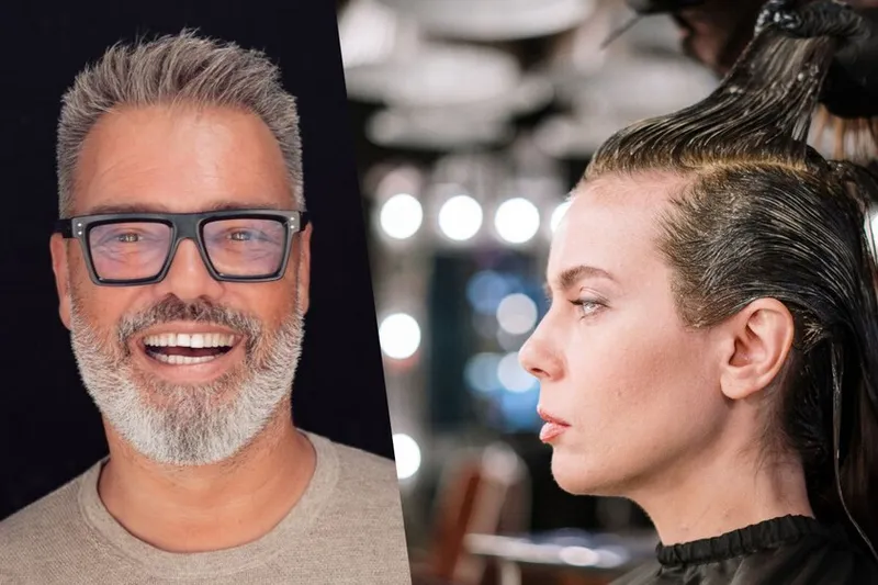 Víctor del Valle, peluquero de Sevilla: "Para quitar las canas, un buen servicio de bajo mantenimiento es cubrirlas con una veladura, un barniz que le aportará color, y darle algunos puntos de luz"