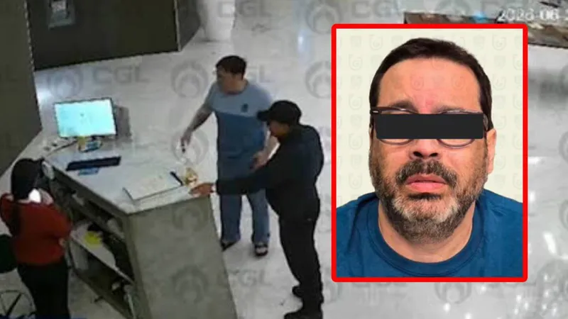 Hombre que GOLPEÓ BRUTALMENTE a recepcionista de un hotel de Santa Fe en CDMX fue detenido en EE.UU.