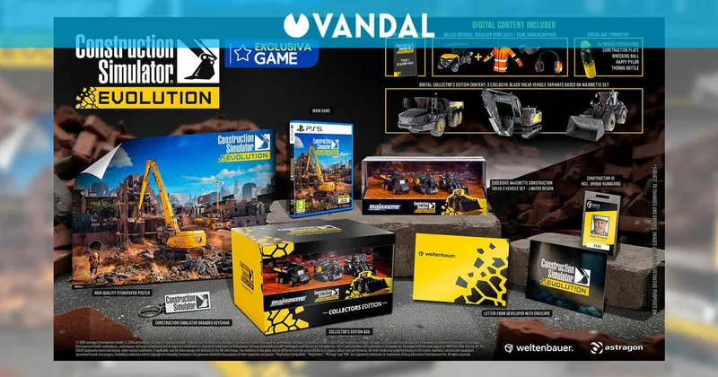 Ya puedes reservar en GAME Construction Simulator: Evolution y su exclusiva Collectors Edition