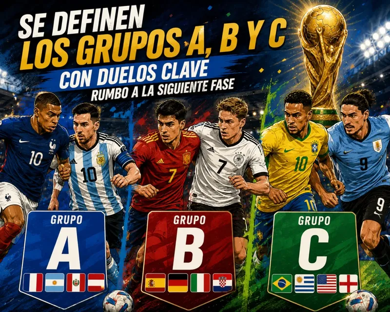 ‎Se definen los grupos A, B y C con duelos clave rumbo a la siguiente fase