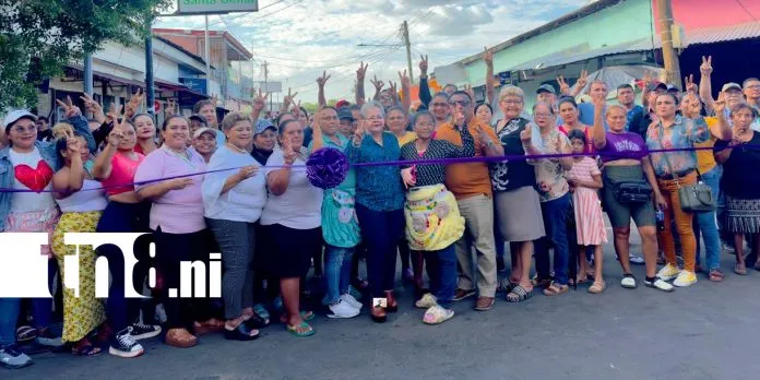 Chinandega sigue transformándose con modernas calles en el barrio Santa Ana
