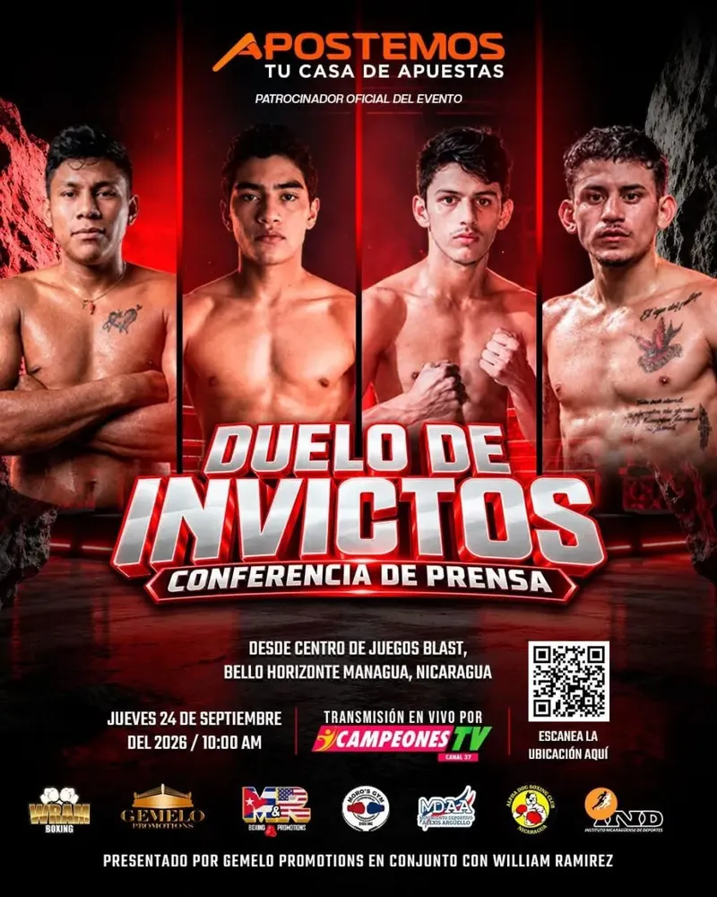 Gemelo Promotions presenta 9 combates en el Gimnasio Nicarao este sábado