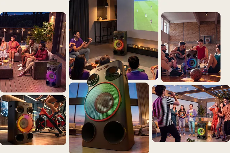 LG renueva sus altavoces para fiestas con hasta 440 W de potencia y una IA que convierte tu lista de canciones en un karaoke