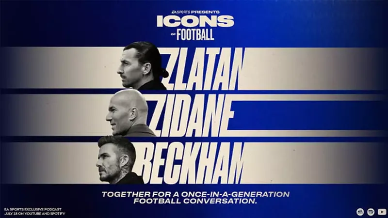 Zidane, Zlatan y Beckham juntos con EA Sports