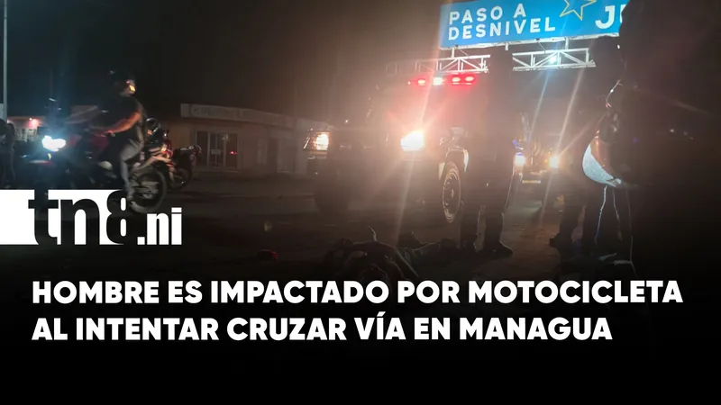 Peatón gravemente lesionado tras ser impactado por una motocicleta en Carretera Norte