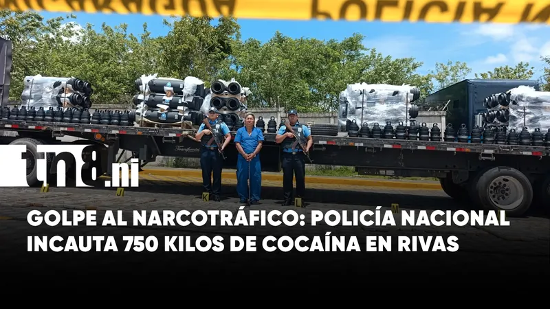 Policía Nacional incauta 750 kilos de cocaína en Peñas Blancas, Rivas