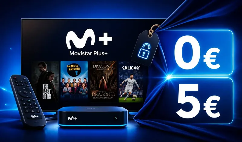 Movistar esconde un precio mejor para Movistar Plus: algunos clientes lo tienen por 0 o 5 euros