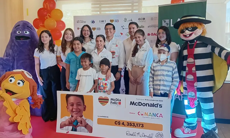 McDonald’s entrega histórico donativo a CONANCA para quimioterapias