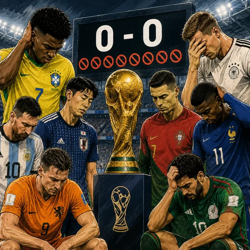 Mundial 2026 impone récord con 8 empates 0-0 en la historia