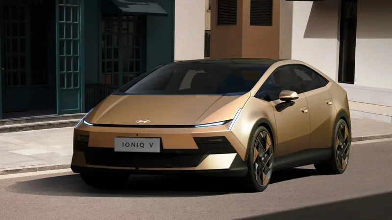 Tiene forma de cuña, una pantalla de 27 pulgadas y 650 km de autonomía: Hyundai lanza su coche eléctrico de 15.600 €