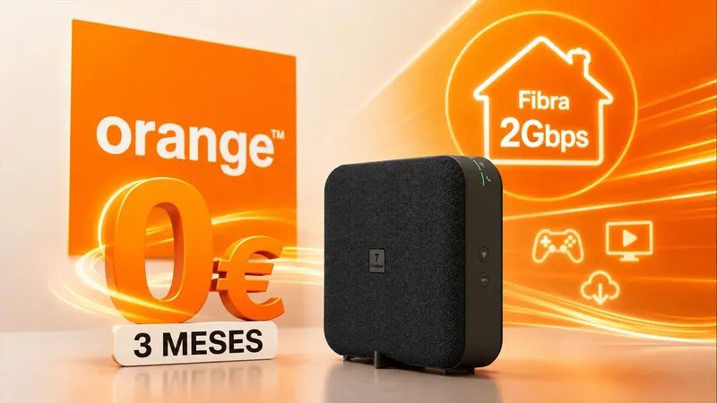 Digi ha estrenado la fibra de 2 Gbps, pero Orange ya la tenía y está por 0 euros durante 3 meses para sus clientes