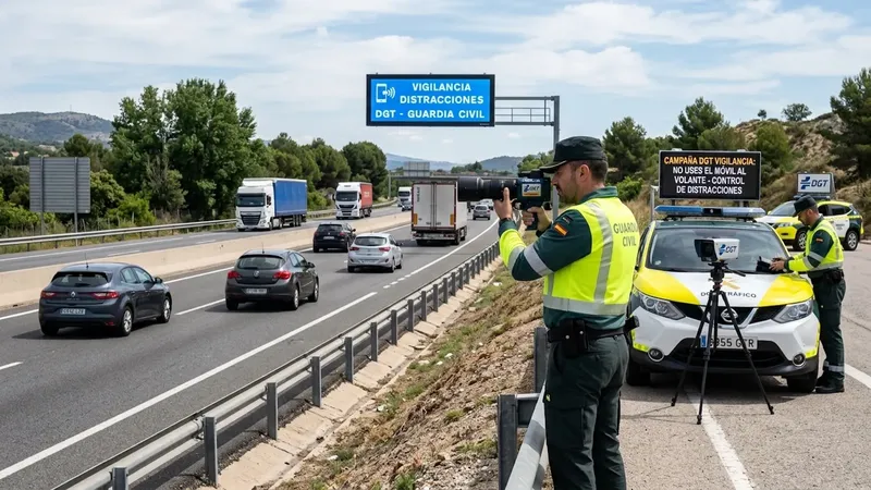 La DGT vigila el móvil al volante en toda España hasta el 11 de octubre: especial atención en estas 17 provincias