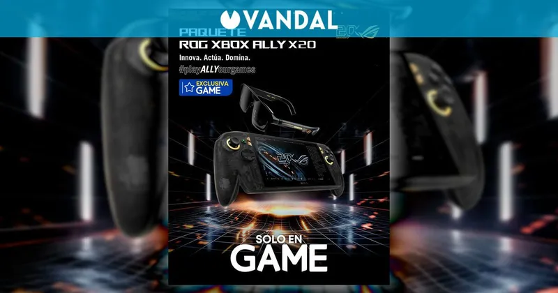 Consigue tu ROG Xbox Ally X20 y no te pierdas el pack exclusivo de GAME con las gafas ROG XREAL R1 Edition 20
