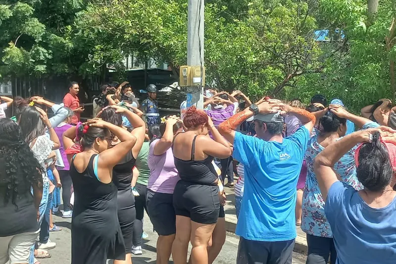 Villa Reconciliación Sur activa simulacro ante sismo de 7.4