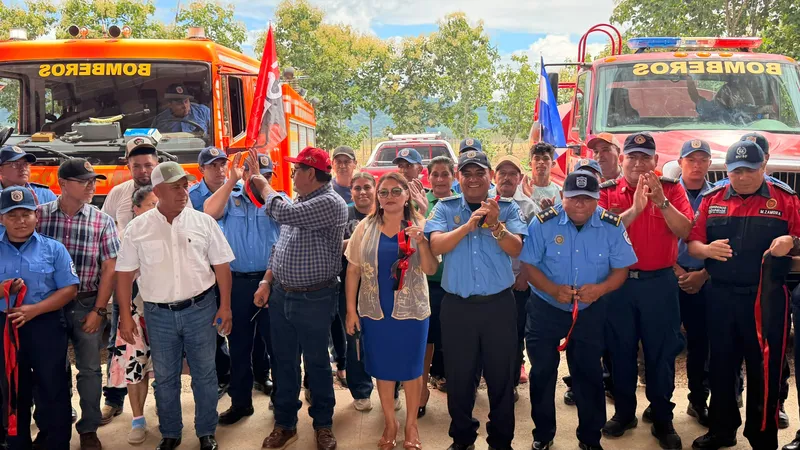 Inauguran nueva Unidad de Bomberos en Teotecacinte, Nueva Segovia