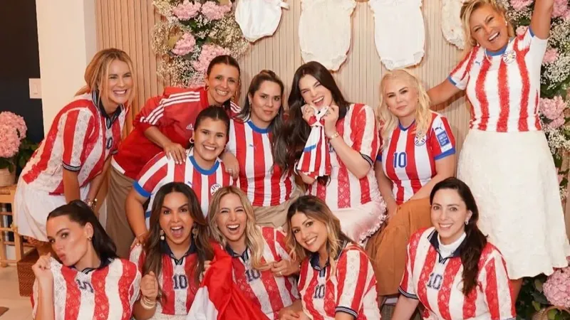 Nadia Ferreira honra sus raíces con un baby shower inspirado en la tradición paraguaya