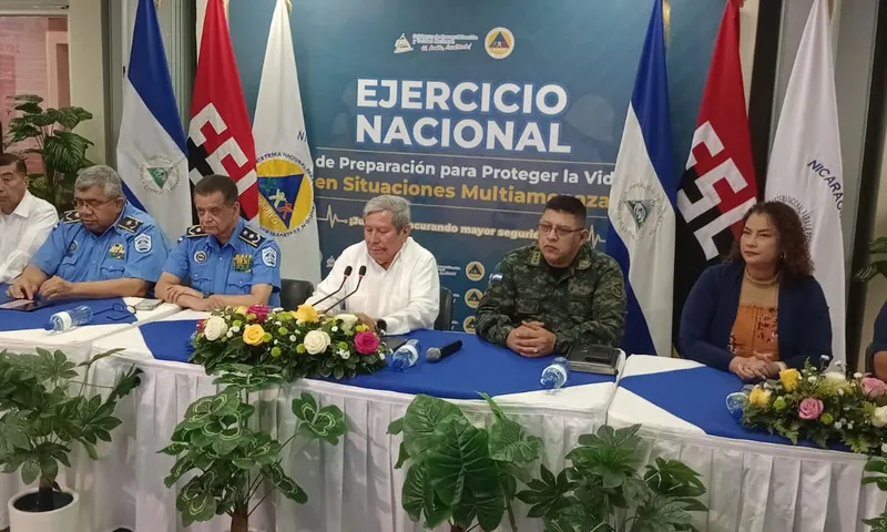 Nicaragua se prepara para el Tercer Ejercicio Nacional Multiamenazas