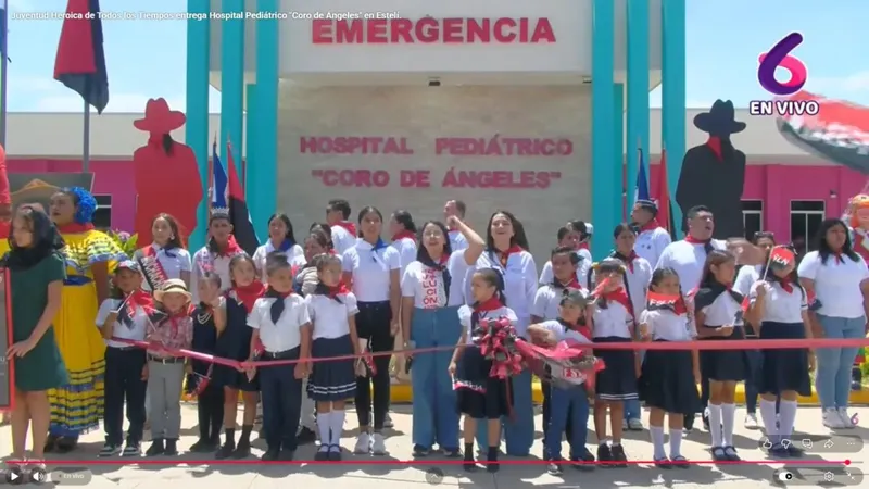 Juventud Heroica de Todos los Tiempos entrega Hospital Pediátrico «Coro de Ángeles» en Estelí