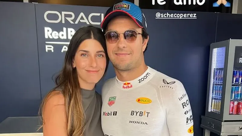 Sergio 'Checo' Pérez y Carola Martínez celebran su octavo aniversario de bodas con tiernas fotografías