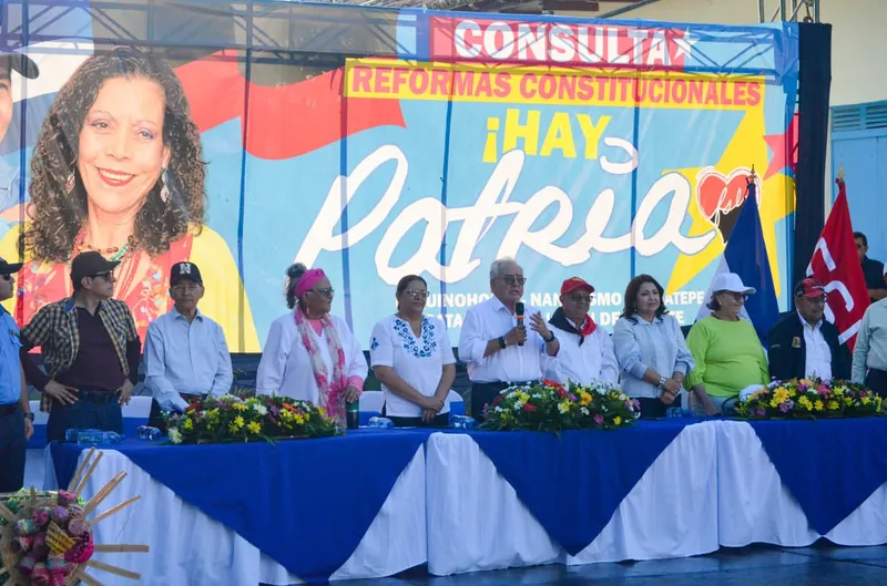 Niquinohomo realiza consulta legislativa bajo el lema ¡Hay Patria!