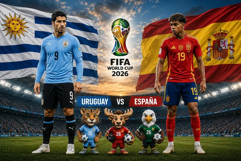 Uruguay y España chocan en Mundial 2026 con nueva identidad